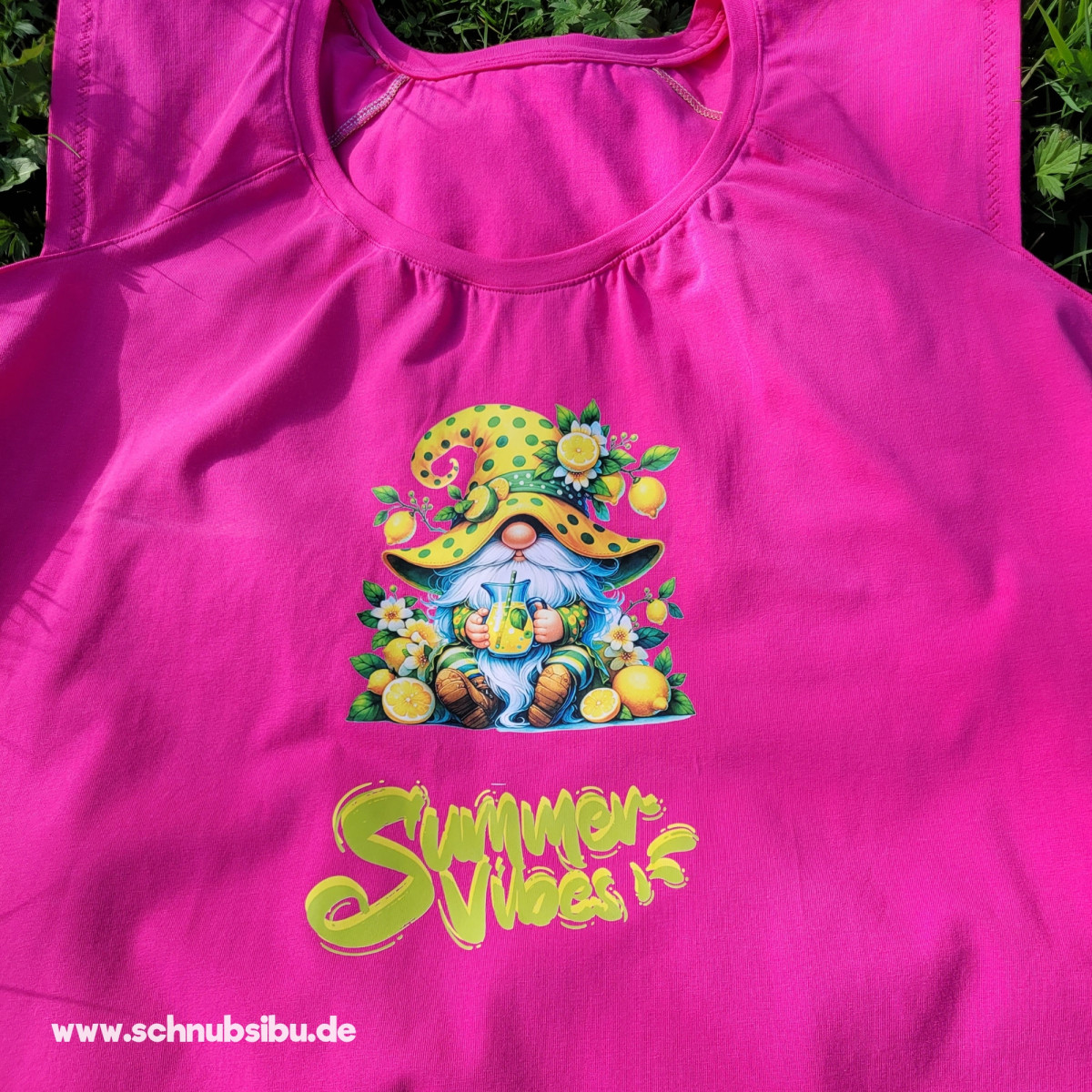 Bügelbild Wichtelkollektion - Summer Vibes gelb
